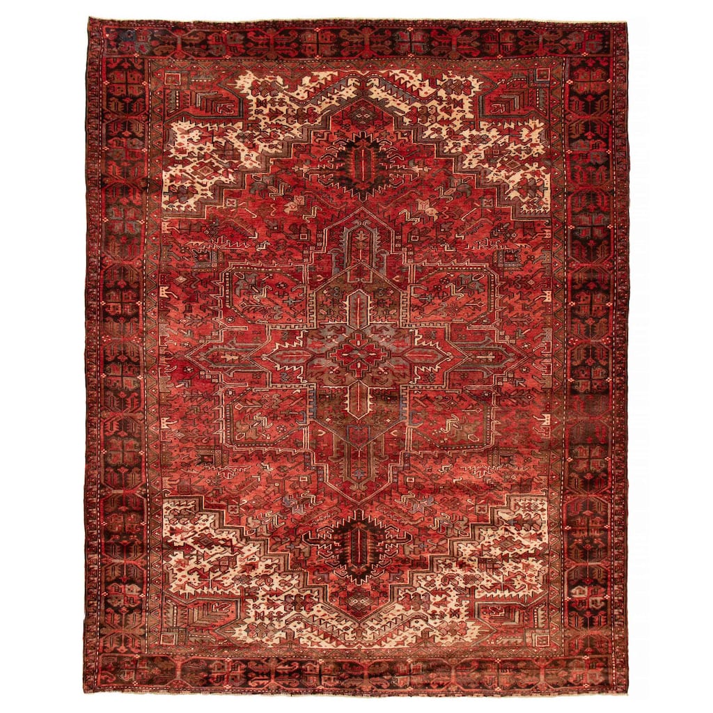 ECARPETGALLERY Hand-knotted Sarabi Red Wool Rug - 9'9 x 12'4