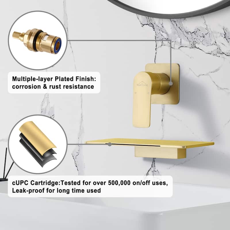 CASAINC Single Handle Wall Mounted Faucet