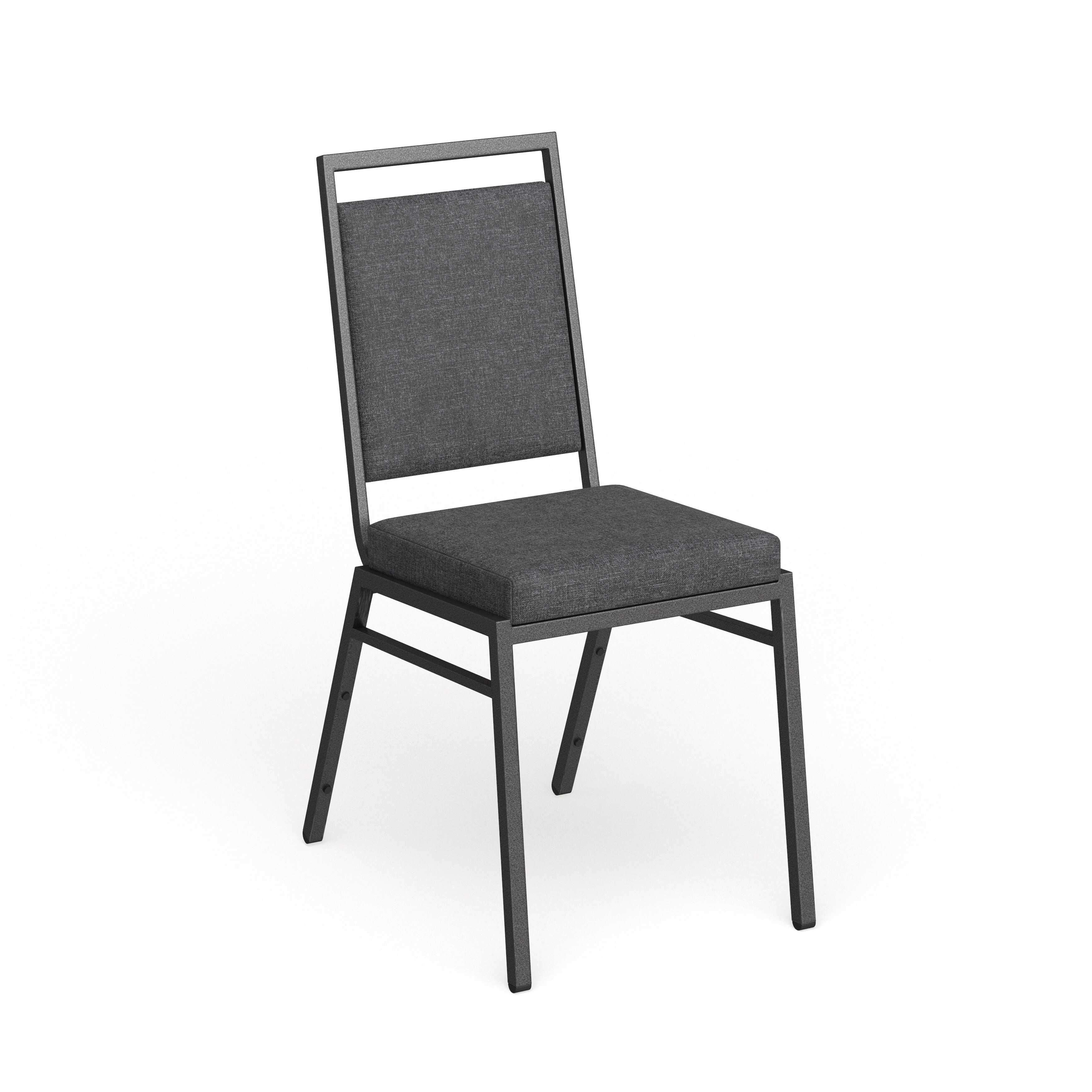 Flash Furniture Square Back Stacking Banquet Chair with Silvervein Frame