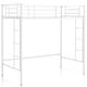 preview thumbnail 2 of 28, Costway Twin Size Loft Bed Heavy Duty Metal Loft Bed Frame with Safety