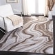 preview thumbnail 38 of 98, SAFAVIEH Craft Clytie Modern Abstract Marble Pattern Rug 2'7" x 5' - Gold/Grey - Rectangle