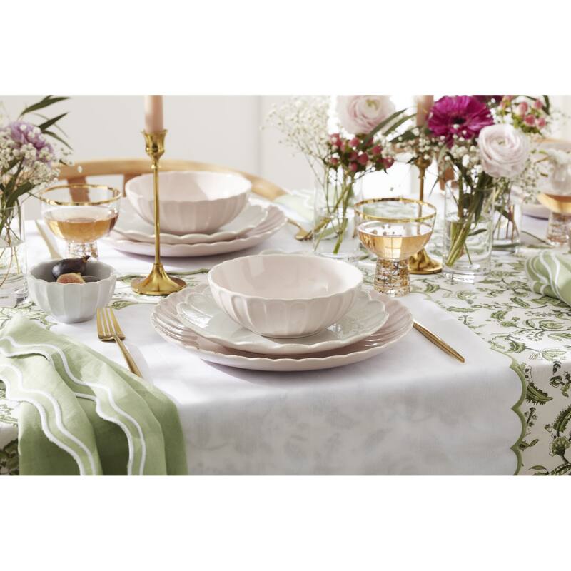 Lenox French Perle Scallop Mini Bowls, Set of 3 - 3.94" Round