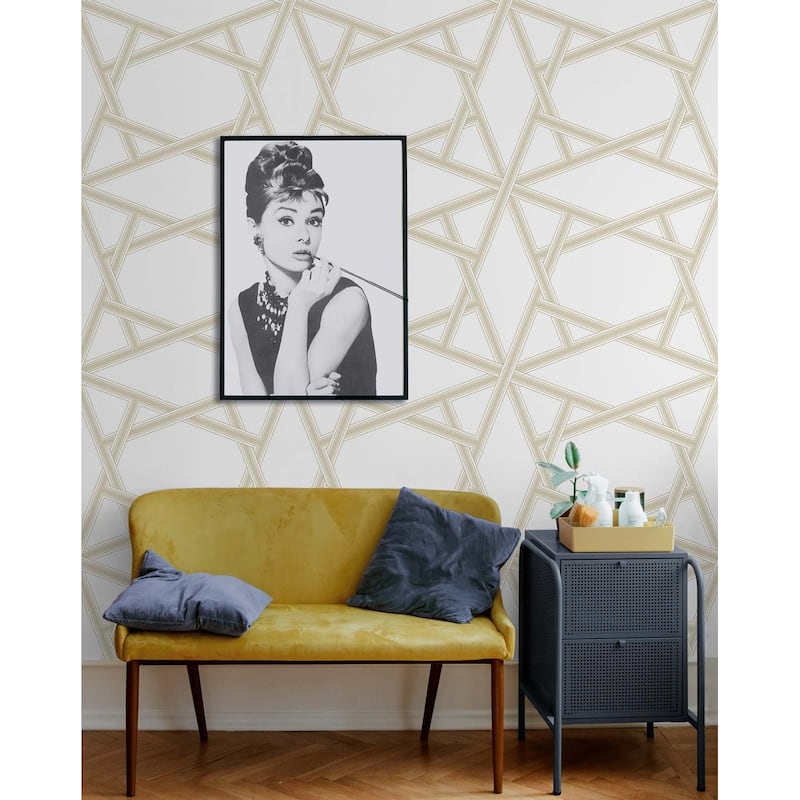 NextWall Crossroads Geo Peel and Stick Wallpaper