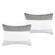 preview thumbnail 3 of 3, Wellco Bedding Comforter Set Bed In A Bag - 7 Piece Luxury Bedding Sets - Oversized Bedroom Comforters, White and Grey