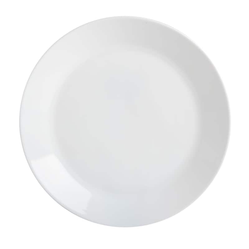 Gibson Home Ultra Round 18-Piece Dinnerware Set, Opal Glass