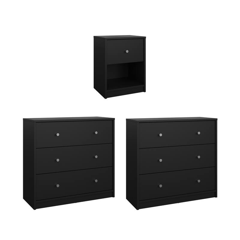 Porch & Den Zoe 3-Piece Bedroom Set - Nightstand And Chest Set Of 2