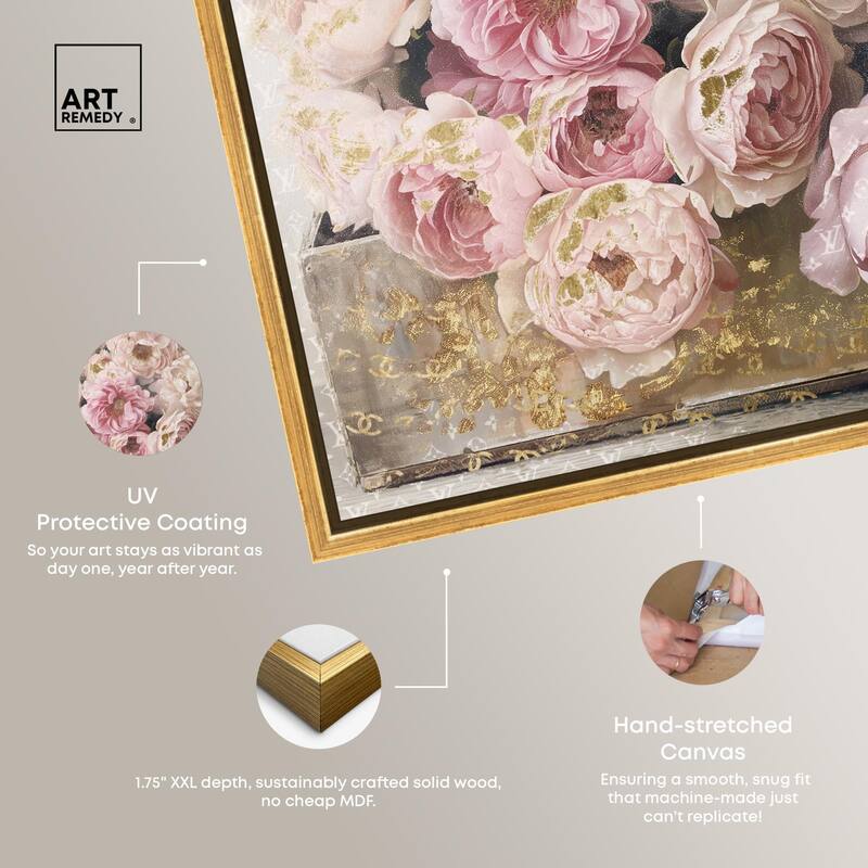 Beautiful Glam Floral Case Canvas by Art Remedy