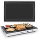 preview thumbnail 8 of 7, 1/2/3/4 PCS Electric Warming Tray w/Tempered Glass Top for Buffets 1 set