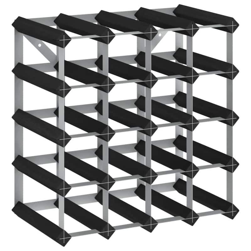 vidaXL Countertop Wine Rack Bottle Holder Wine Storage Organizer Solid Wood