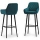 preview thumbnail 13 of 18, WYNDENHALL Whitefield Mid Century Modern Bar Stool (Set of 2) - 20.87" D x 19.3" W x 42.52"H