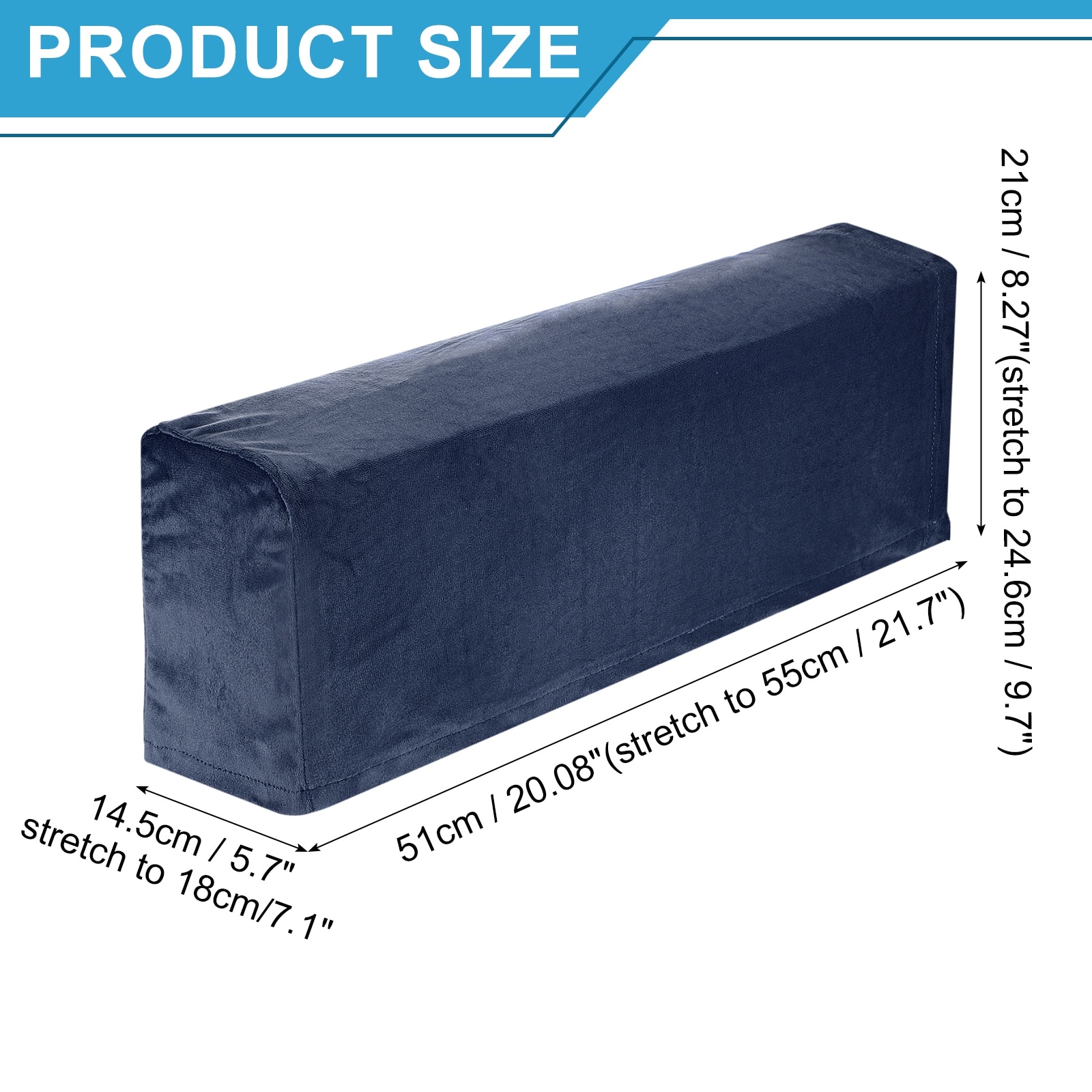 Stretch Armrest Covers, Soft Armchair Slipcovers Couch Recliner Arm Cover for Chair Protector