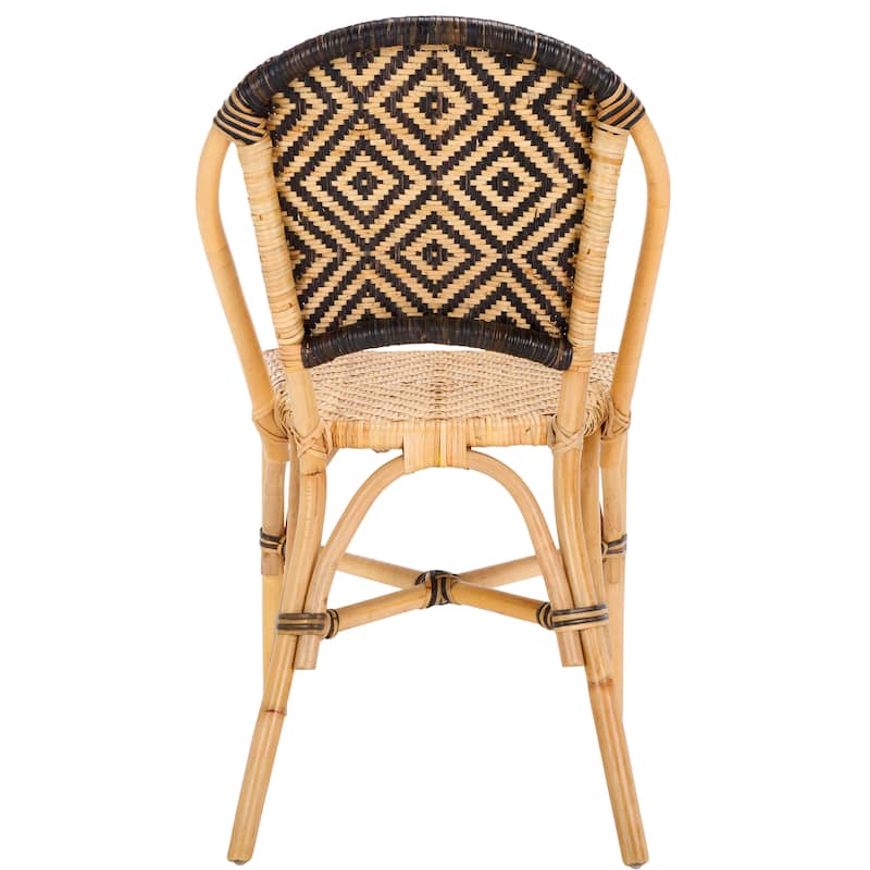 SAFAVIEH Callidora Rattan Bistro Dining Chair - 19"W x 24"D x 34"H