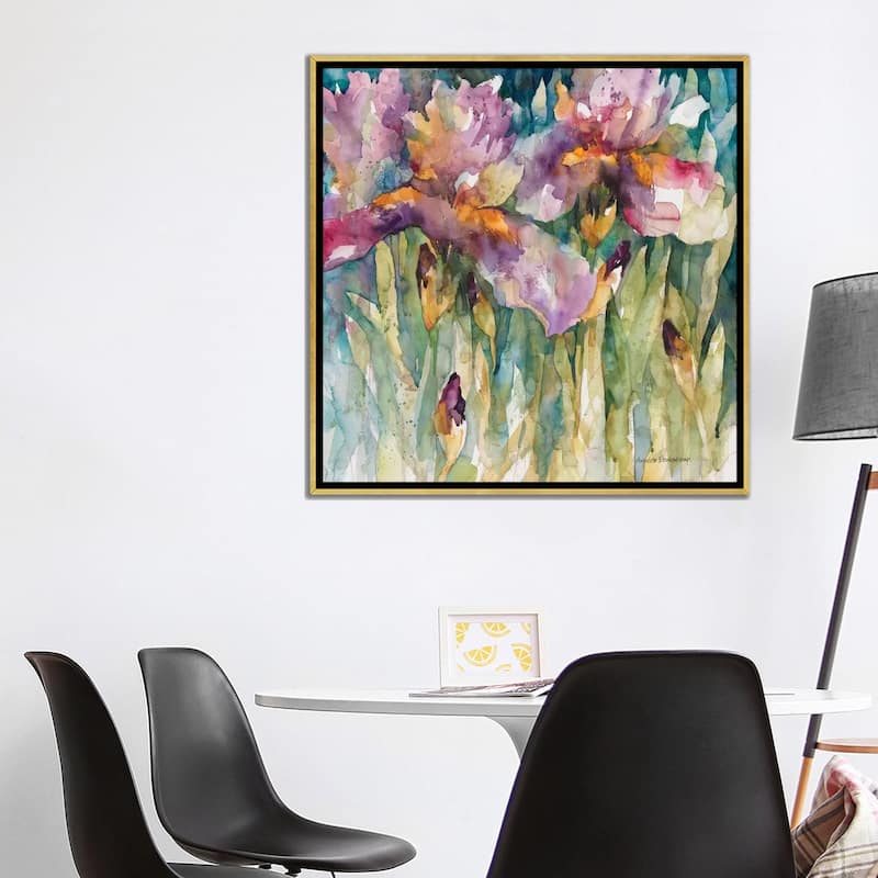 iCanvas "Siberian Iris" by Annelein Beukenkamp Framed Canvas Print