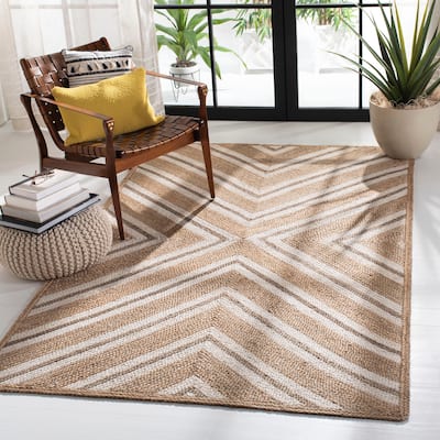 SAFAVIEH Natural Fiber Jetta Geometric Jute Rug