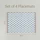 preview thumbnail 43 of 91, over&back Hand-Blocked 100% Cotton Placemats - Machine Washable - Set of 4