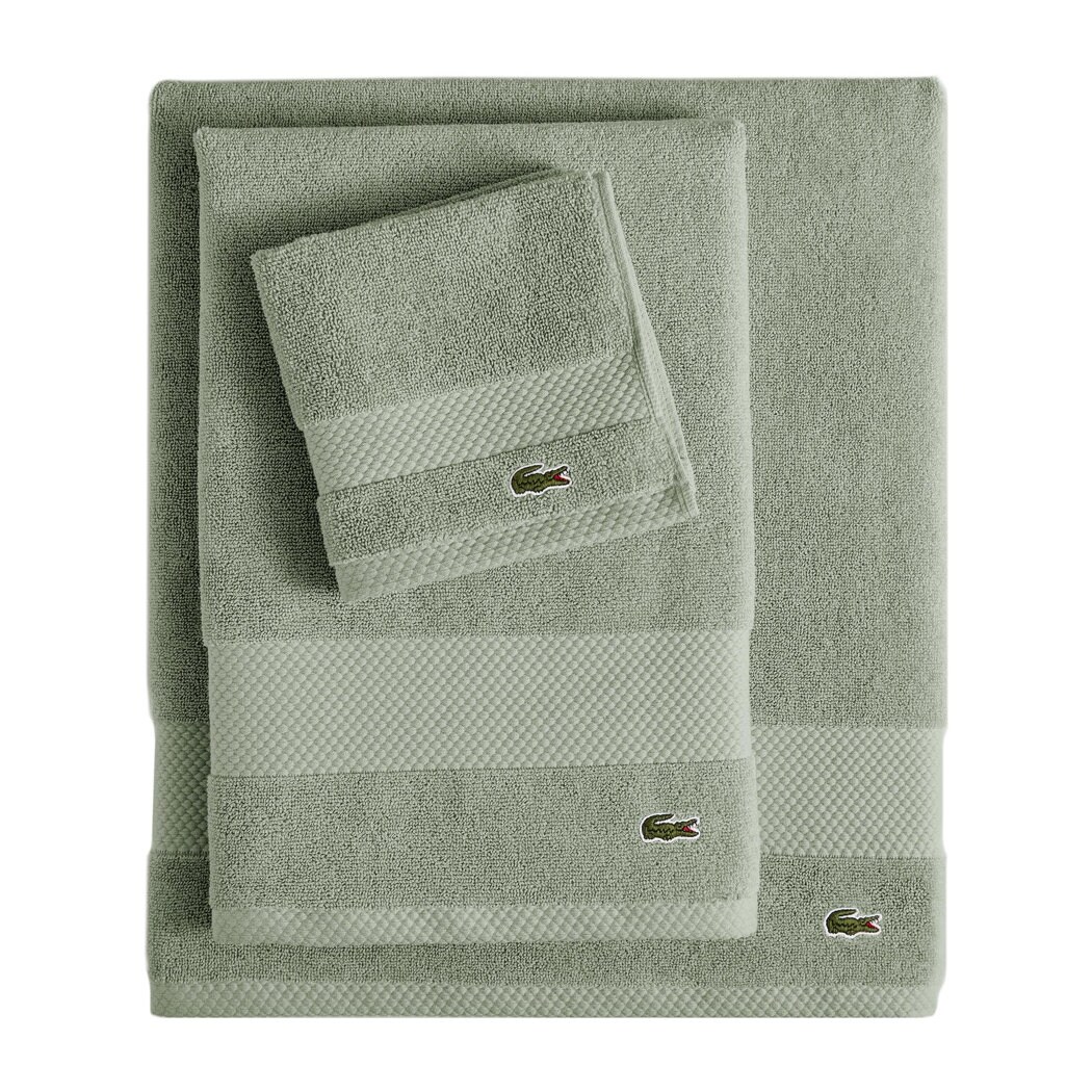 Lacoste Heritage Supima 100% Cotton Wash Cloth - On Sale - Bed