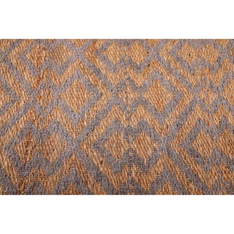 ECARPETGALLERY Flat-Weave Palas Denizli Tan Jute, Rayon Kilim - 5'3 x 7'6