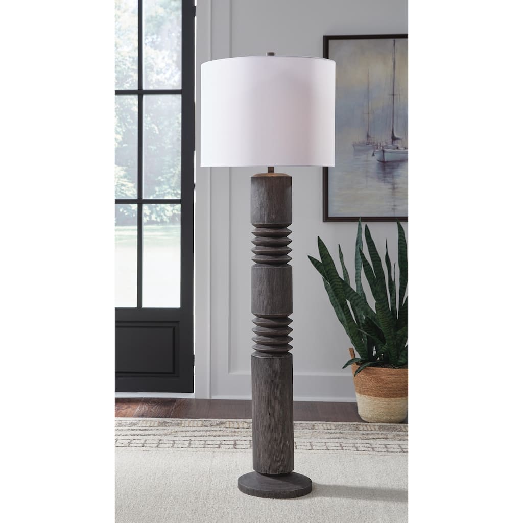 Signature Design by Ashley Fainwell Black Floor Lamp - 20" W x 20" D x 63.5" H