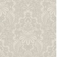 preview thumbnail 2 of 4, Seabrook Designs Lizzy Floral Damask Unpasted Wallpaper 20.5 in. W x 33 ft. L - Metallic Light Grey