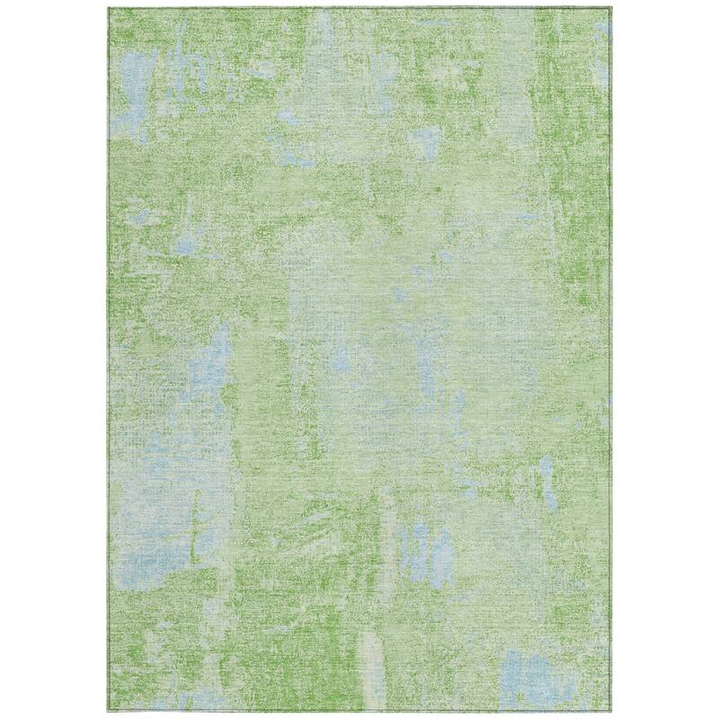 HomeRoots Abstract Transitional Rectangle Outdoor Rug