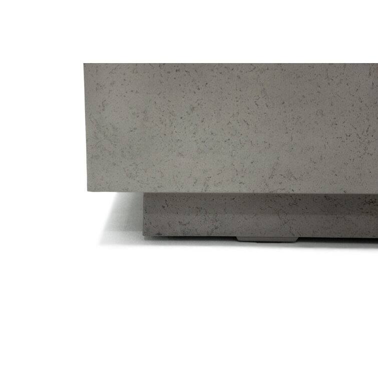 Madison 60" Rectangular Travertine Fire Pit Table by AMS Fireplace