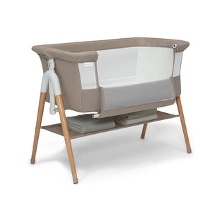 Bondi Adjustable Height Bedside Beechwood Bassinet
