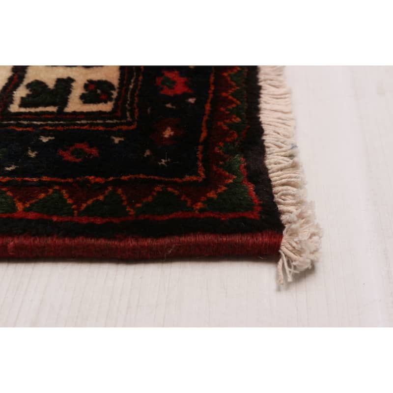 ECARPETGALLERY Hand-knotted Anadol Black, Red Wool Rug - 4'9 x 6'8