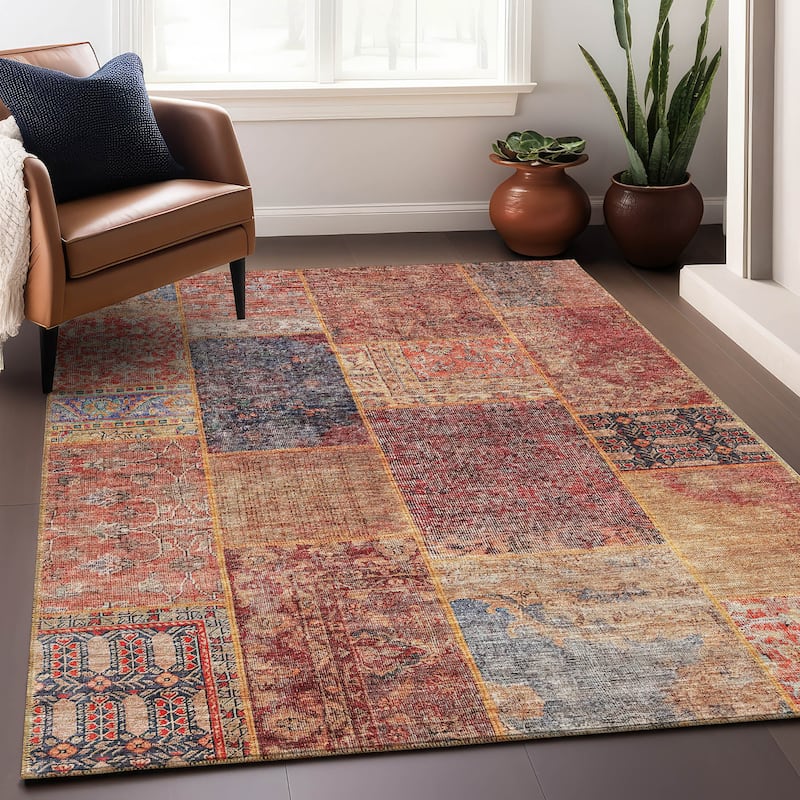 Premium Washable Super Soft Boho Patches Mayfield Rug
