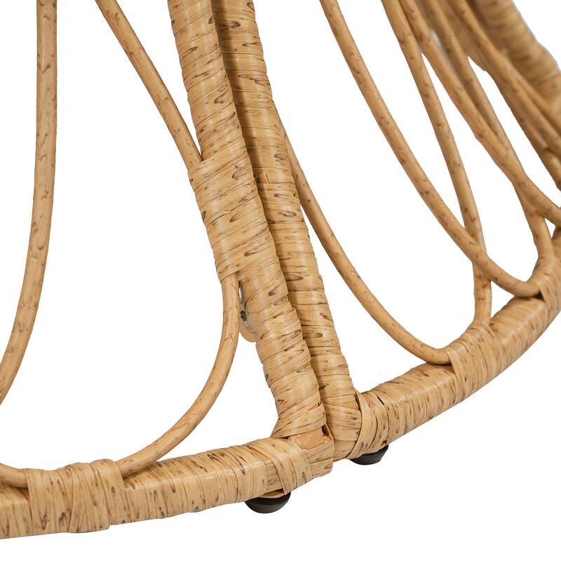 Christopher Knight Home - Estra 5-Piece Outdoor Dining Set with 4 Handwoven Wicker Chairs and Round Acacia Wood Table