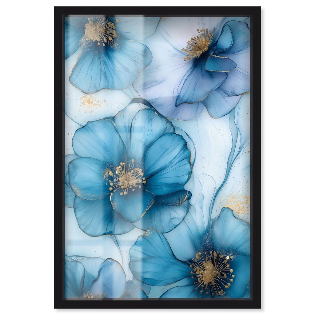 Gilded Cyanescence Shadowbox by Art Remedy