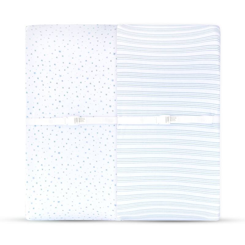 Ely's & Co. Baby Fitted Changing Pad Cover - Cradle Sheet Set - 2 Pack - 32" x 16"