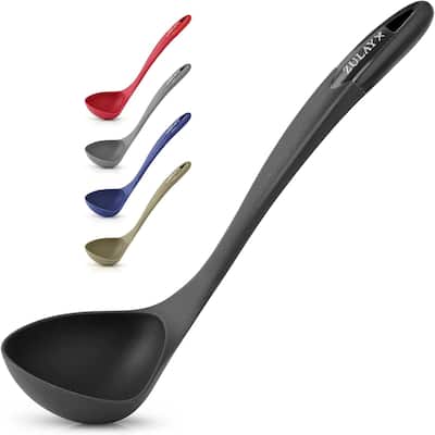 Zulay Kitchen Soup Ladle Spoon with Comfortable Grip