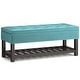 preview thumbnail 26 of 136, WYNDENHALL Essex 44 inch Wide Transitional Rectangle Ottoman Bench