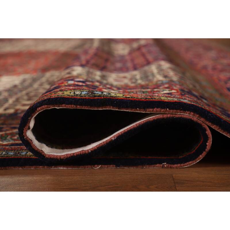 Hand Knotted Oriental 100% Wool Carpet Traditional Medallion Beige & Ivories Bidjar Area Rug - 12' 10'' X 10' 1''