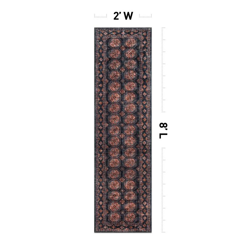 World Rug Gallery Transitional Moroccan Washable Non Slip Area Rug
