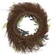 preview thumbnail 8 of 6, Lavender and Spring Foliage Artificial Floral Wreath - 24"