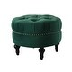 preview thumbnail 22 of 24, Dawn Tufted Round Ottoman by Jennifer Taylor Home