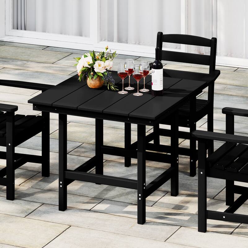 Polytrends Shoreside 36 Inch Square Patio Dining Table