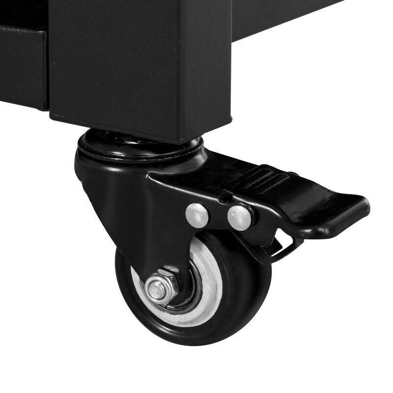 39.5" Outdoor Grill Cart with Stainless Steel Top, Storage & Spice Rack