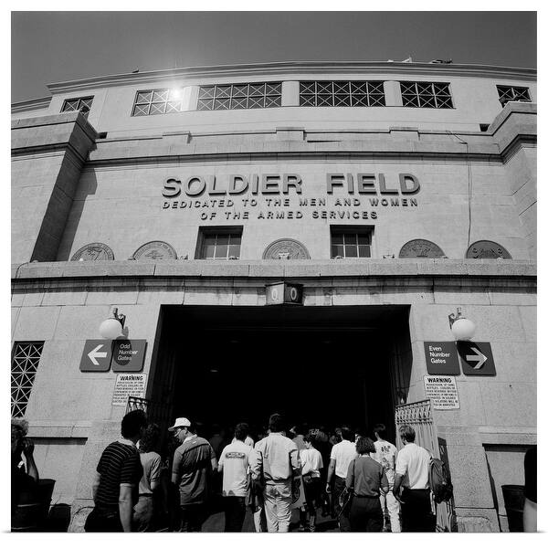 Shop Spectators Entering A Football Stadium Soldier Field Lake