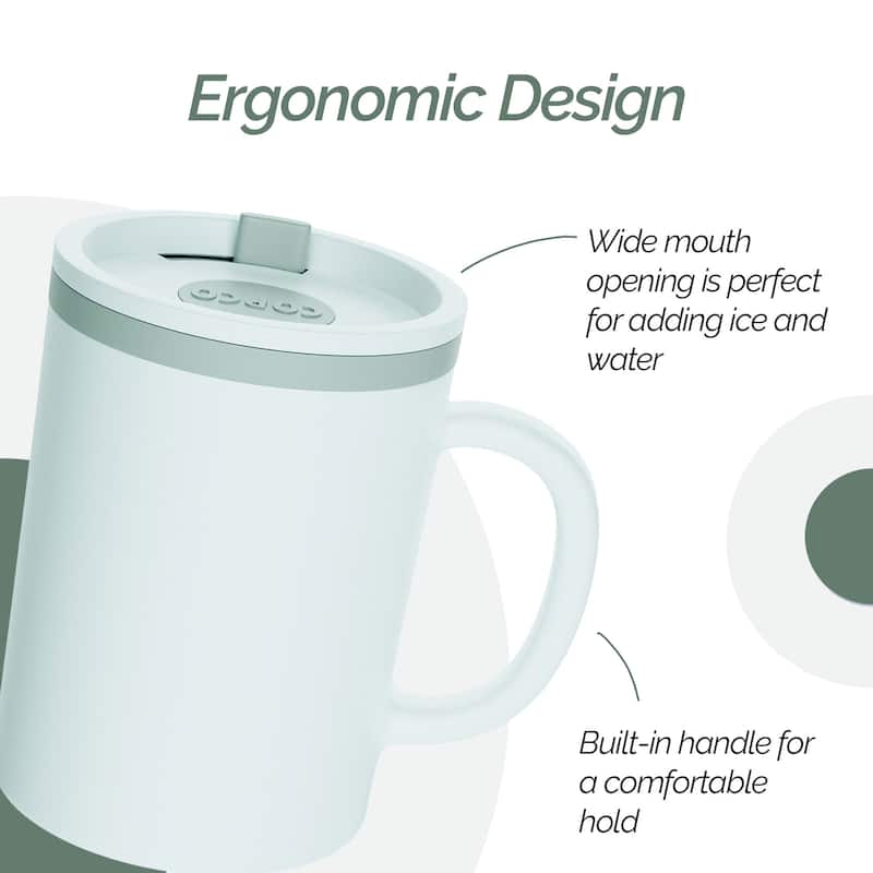 Copco Iconic Plastic Double Wall Insulated Desk Mug with Lid - 16 oz