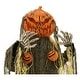 preview thumbnail 9 of 12, Life-Size Poseable Pumpkin Man with Lights, Indoor/Covered Outdoor Halloween Decoration