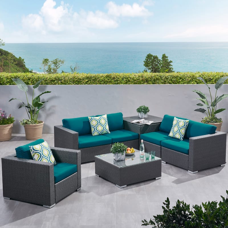 Santa Rosa Outdoor 7-piece Sectional Sofa by Christopher Knight Home