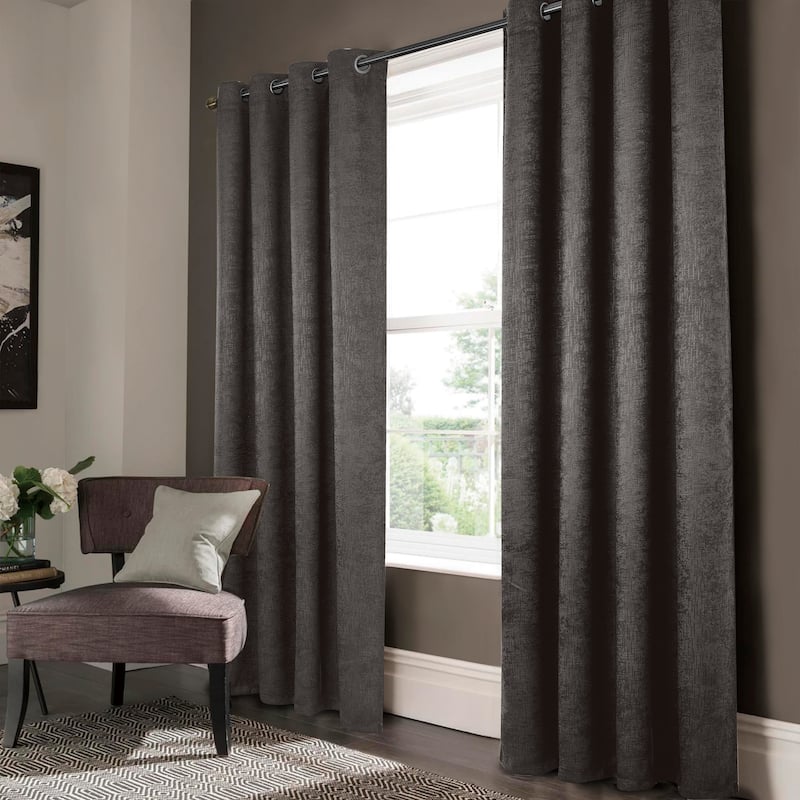 Lynx Matte Embossed Room Darkening Grommet Panel 95" inch - (1x) 52 x 95 in.