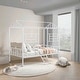 preview thumbnail 1 of 8, Furniture of America Julian Modern Twin Metal House-inspired Low Profile Loft Bed White