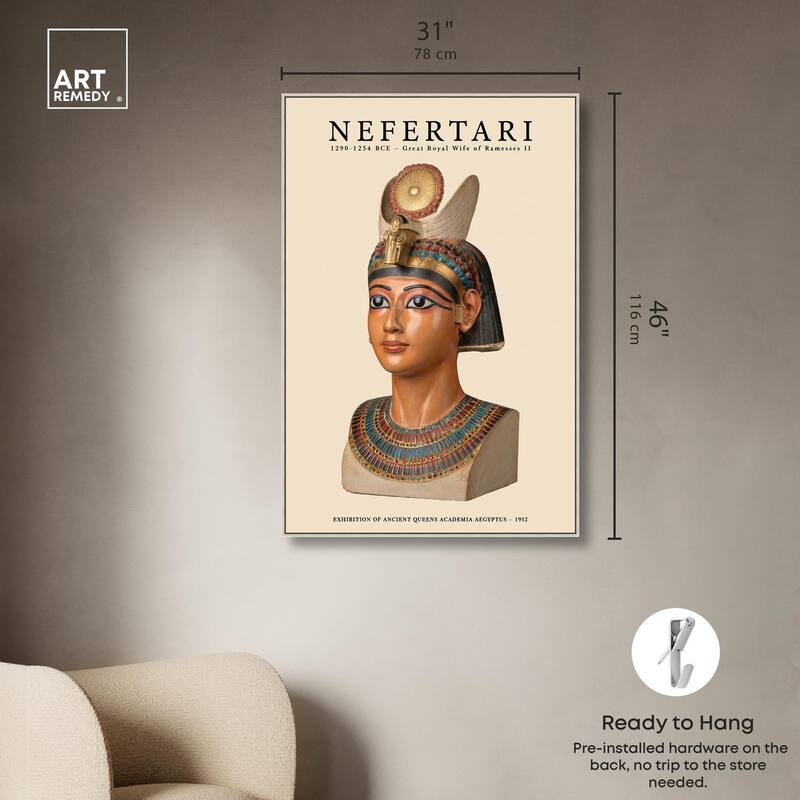 Ancient Egyptian Queen Canvas by Art Remedy