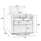 preview thumbnail 17 of 154, Set of 2 Modern Swivel Accent Armchairs Upholstered Arm Chairs