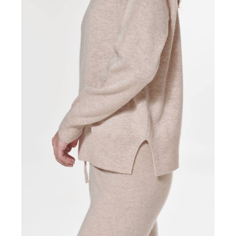 DKNY Oversized Turtleneck Sweater - Beige Chino - L