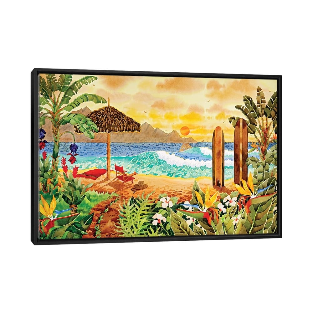 iCanvas "Surfing The Islands" by Robin Wethe Altman Framed Canvas Print