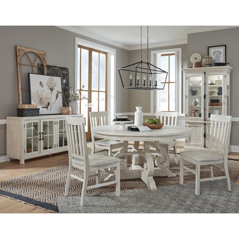 Magnussen Home Bronwyn Alabaster And Toasted Nutmeg Side Chair Two Pack - 19''W x 21''D x 38.5''H